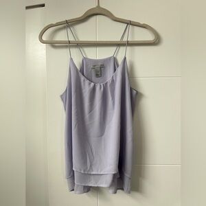 H&M relaxed fit long spaghetti strap top purple size 4